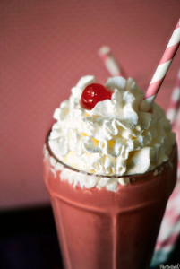 Ruby Red Velvet Milkshake