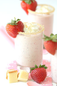 Mini Strawberry Shortcake Shakes