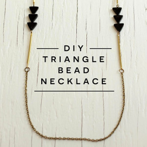 DIY Triangle Bead Necklace