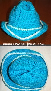 free crochet cowboy hat and boots pattern