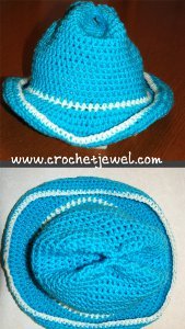 Crochet Baby Cowboy Hat