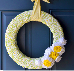 Fabric and Felt Wreath