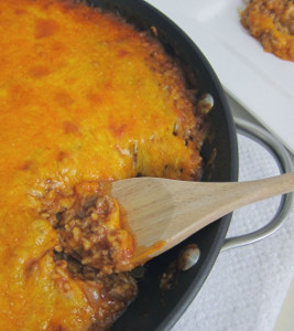 Green Chile Cheeseburger Casserole