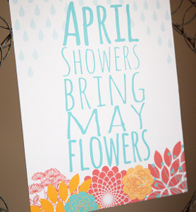 April Showers Printable