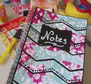 Nifty Decoupaged Notebook