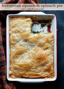 Butternut Squash and Spinach Pie