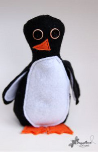 Scrappy Felt Penguin