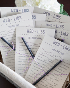 Wedding Mad Libs Printable