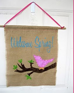 Burlap Door Hanger