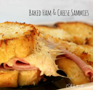 Baked Ham and Cheese Sammies