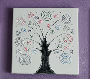 Swirl Tree Canvas Art