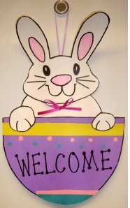 Easter Bunny Welcome Sign