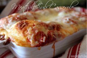 Mini Meatball Sub Casserole