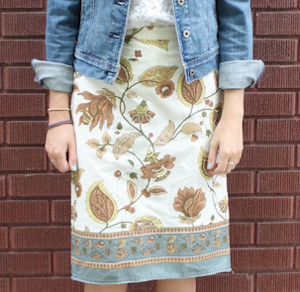 Vine Dish Towel Skirt