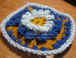 Popcorn Crochet Flower