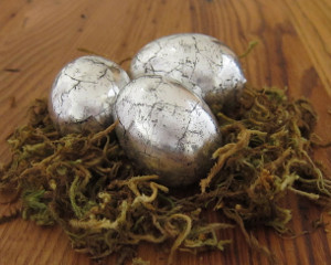 Silver Easter Eggs