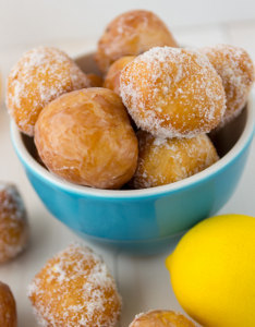 Homemade Lemon Donut Holes