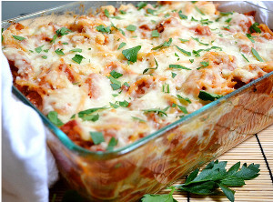 Baked Spaghetti with Sausage Baked Spaghetti with Sausage