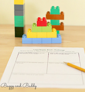 Lego Challenge Math Activity