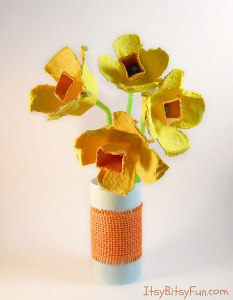 Egg Carton Daffodils