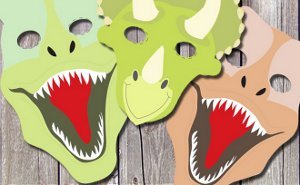 Free Printable Dinosaur Masks