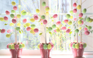 Easter Egg Tabletop Trees