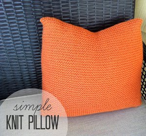 Simple Knit Pillow Pattern