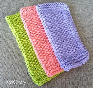 Seed Stitch Dishcloth Pattern