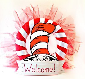 Dr. Seuss Party Wreath