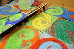 Oil Pastel and Watercolor Kids' Art Project