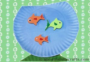 Fish Bowl Paper Plate Craft