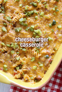 Skinny Cheeseburger Casserole