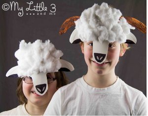 Fluffy Sheep Paper Plate Mask