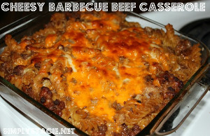 Cheesy Barbecue Beef Casserole