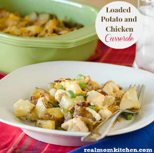 Loaded Potato and Chicken Casserole | AllFreeCasseroleRecipes.com