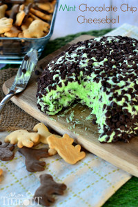 Amazing Mint Chocolate Chip Cheeseball