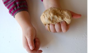 Peanut Butter Edible Playdough Recipe