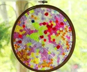 Melted Bead Suncatcher Craft for Kids