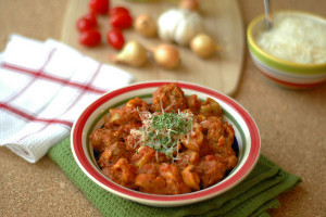 Slow Cooker Tortellini and Mini Meatballs