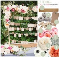 Bohemian Blossoms Escort Card Display