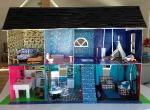 Funky DIY Doll House from Duct Tape