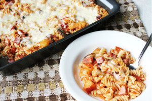 Skinny Hawaiian Pizza Pasta