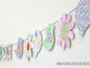 Spring Banner Free Printables