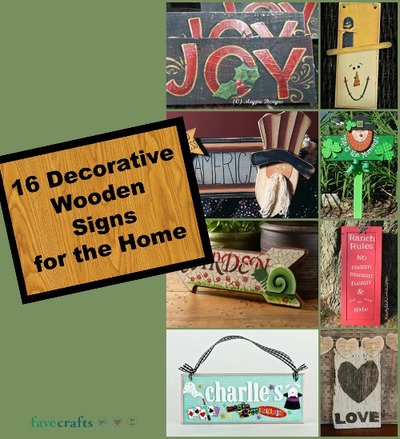 16 Decorative Wooden Signs for the Home
