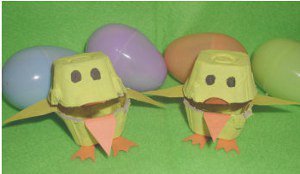Baby Chick Egg Carton Craft