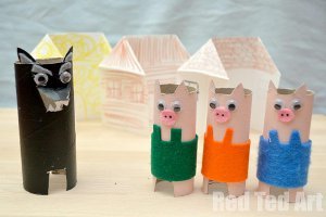 Three Little Pigs Toilet Paper Roll Crafts