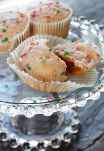 Pink Lemonade Confetti Cupcakes