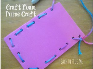 Girly Craft Foam Purse