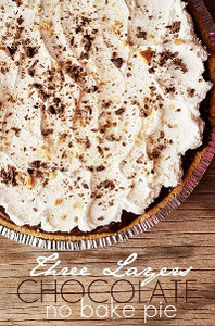 No Bake Three Layers Chocolate Pie