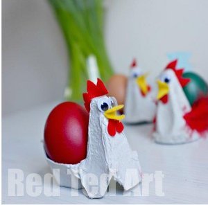 Cheeky Chickens Egg Carton Crafts